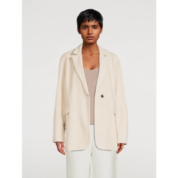NEW Birgitte Herskind Wilma Coffee Single Front Button Oversized 42 Blazer - Picture 1 of 10